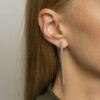 boucles d'oreilles élégantes argent