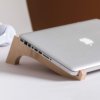 support bureau ordinateur portable en bois de bouleau