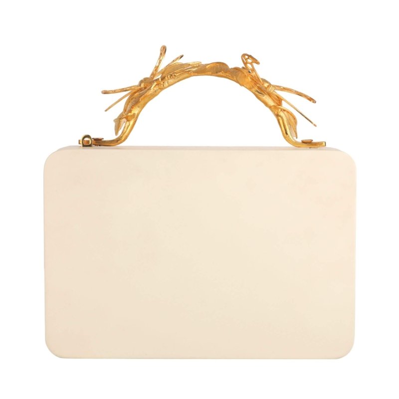 pochette de mariage crème