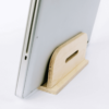 support vertical ordinateur portable en bois
