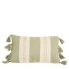 coussin rectangulaire kaki