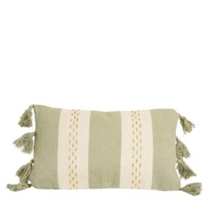 coussin rectangulaire kaki