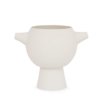 vase design en métal blanc Circular marque Helio Ferretti