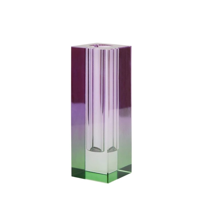 vase en cristal violet